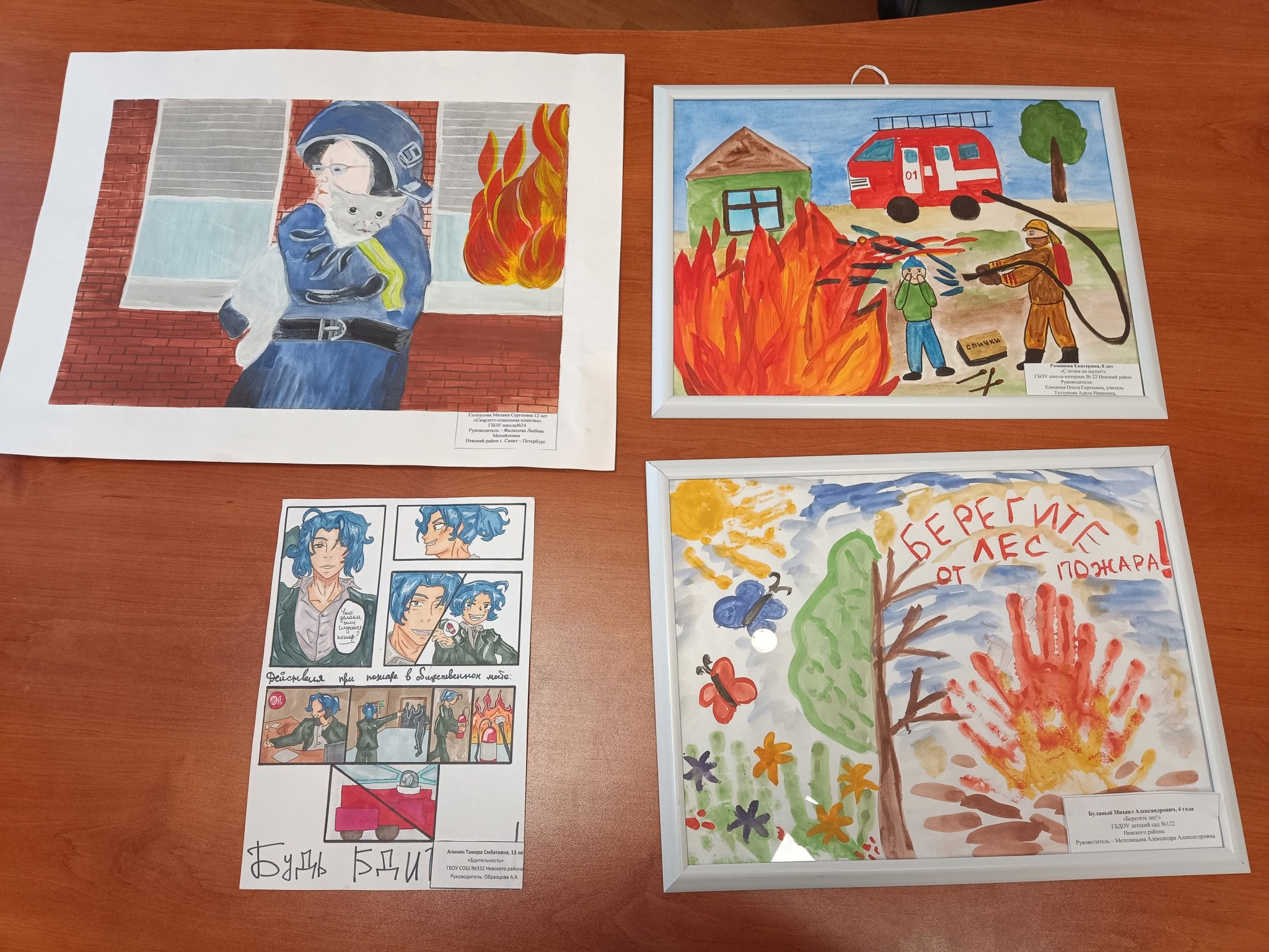 Рисунки на тему пожарная безопасность глазами детей дошкольного возраста